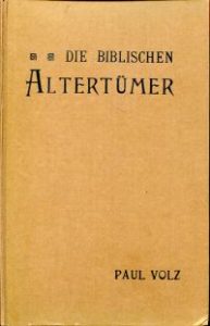 Die biblischen Altertümer.