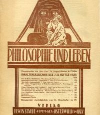 Philosophie und Leben, 1. Jahrgang, Heft 7/8.