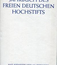 Jahrbuch des Freien Deutschen Hochstifts 1982. Hrsg. v. Detlev Lüders.