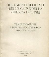 Documenti ufficiali sulle cause della guerra del 1914.