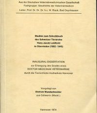 Studien zum Schreibbuch des Schweizer Tierarztes Hans Jacob Leüthold in Oberrieden, 1802-1845.