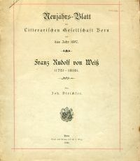 Franz Rudolf von Weiß. (1751 - 1818).