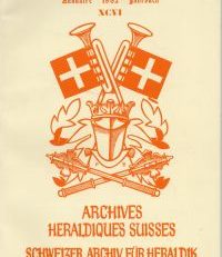 Schweizer Jahrbuch für Heraldik. Annuaire 96/1982.