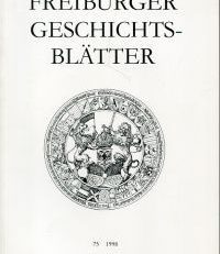 Freiburger Geschichtsblätter, Band 75 (1998).