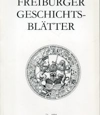 Freiburger Geschichtsblätter, Band 71 (1994).