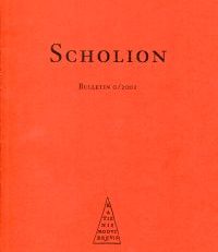 Scholion. Bulletin 0/2001.