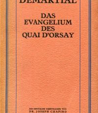 Das Evangelium des Quai d'Orsay.