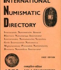 International Numismatic Directory 1973. Foreword by C.H.V. Sutherland.