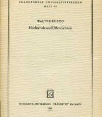 Hochschule und Öffentlichkeit.