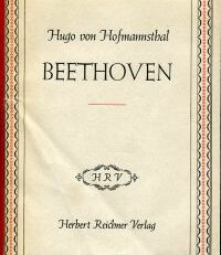 Beethoven. Rede, gehehalten in Zürich 1920.