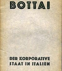 Grundprinzipien des korporativen Aufbaus in Italien. [Vortrag gehalten am 15. November 1933 in der Universität Köln].