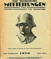 Militärwissenschafltiche und technische Mitteilungenm 57. Jahrgang, 1926, Nov.-Dez.
