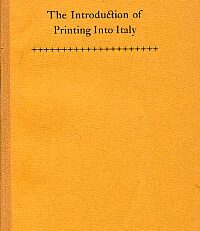 The introduction of printing into Italy.