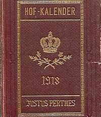Gothaischer genealogischer Hof-Kalender nebst diplomatisch-statistischem Jahrbuche, 155. Band, Jahrgang 1918.