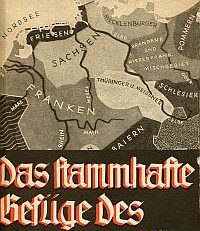 Das stammhafte Gefüge des deutschen Volkes.