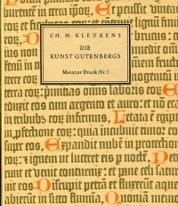 Die Kunst Gutenbergs.