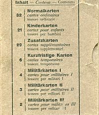 Ausgegeben von der Schweizerischen Eidgenossenschaft an die Bevölkerung 1917-1919.