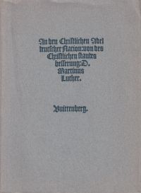 An den christlichen Adel Deutscher Nation.
